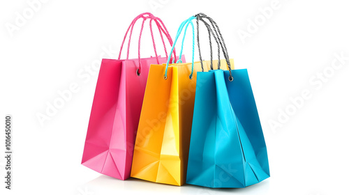 Colorful paper bags for shopping