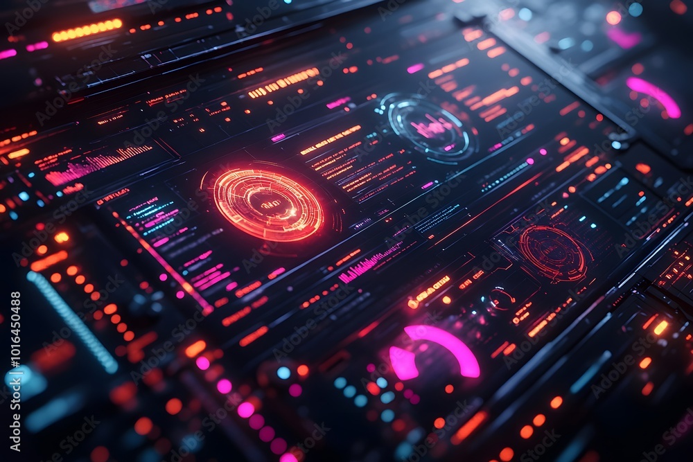 Futuristic Dashboard With Real-time Data Analytics Futuristic Dashboard With Real-time Data Analytics