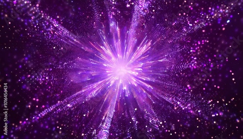 Abstract purple sparkle particles background