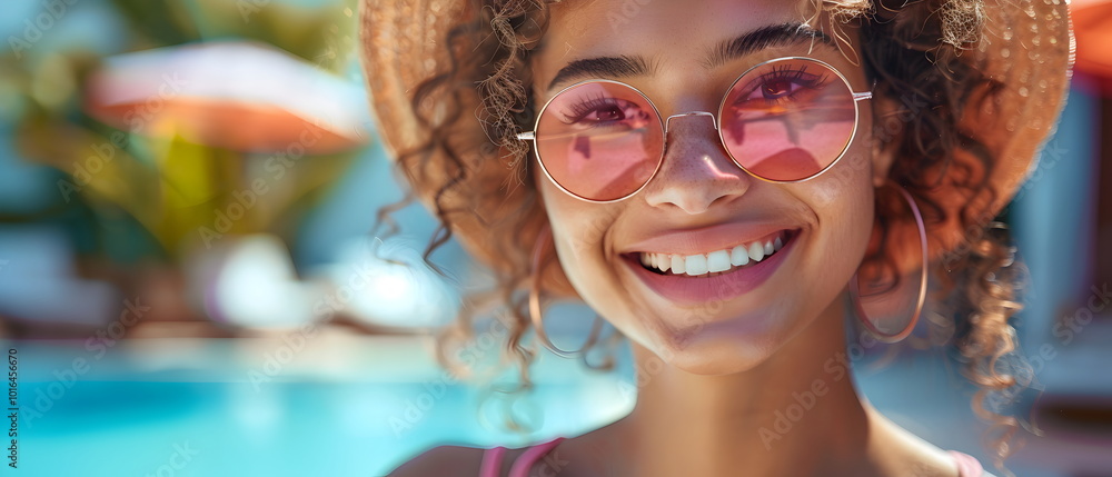 Sunshine and Smiles: A radiant woman in a vibrant yellow outfit basks in the warm glow of a sun-drenched beach, her smile radiating joy and the promise of adventure. Sunshine and Smiles: A radiant woman in a vibrant yellow outfit basks in the warm glow of a sun-drenched beach, her smile radiating joy and the promise of adventure.