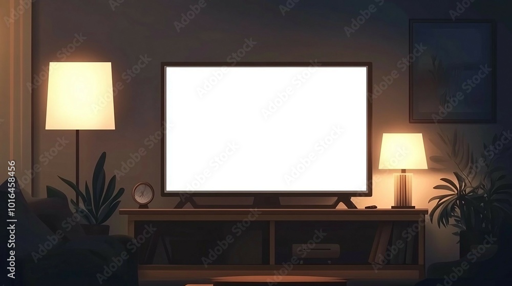 TV with blank screen TV with blank screen