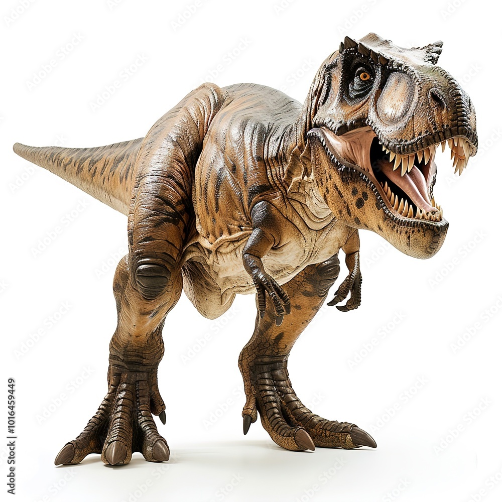 Fototapeta premium tyrannosaurus rex dinosaur isolated on white