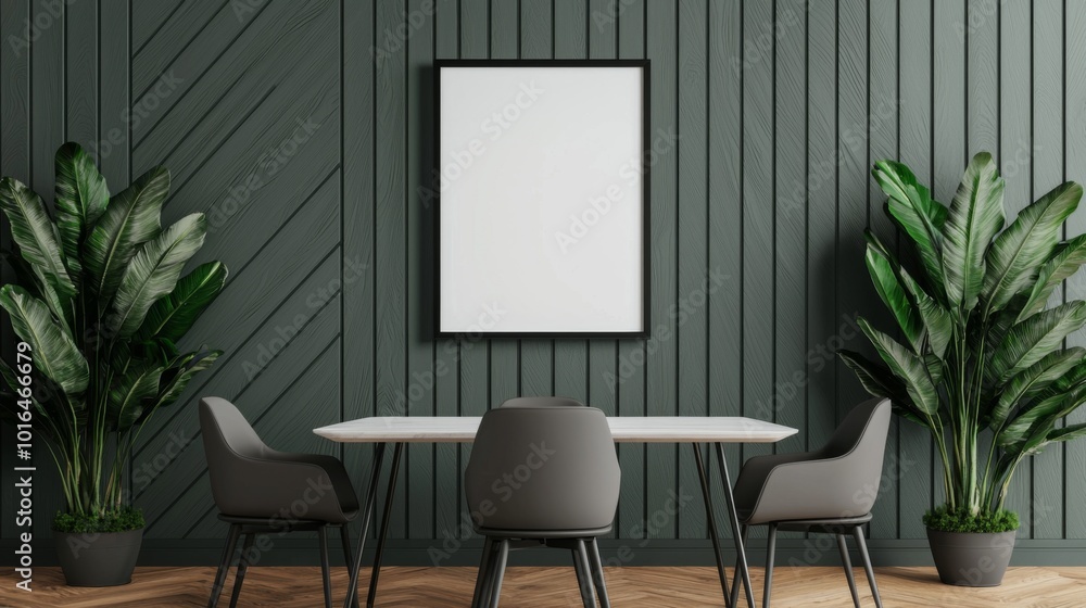 Modern Conference Room with Textured Wall Design Modern Conference Room with Textured Wall Design