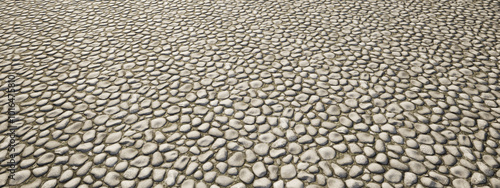 Concept or conceptual brown background of smooth and rounded pebbles texture surface as a rural pattern layout. A 3d illustration metaphor for construction, architecture and landscape design