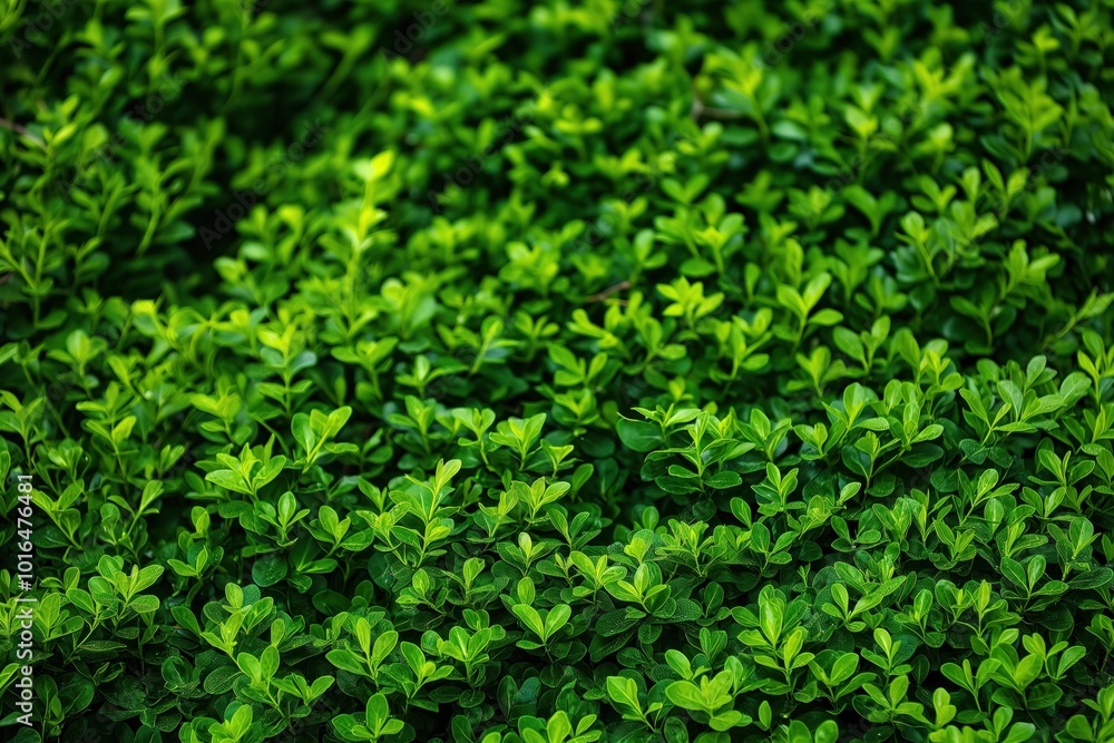 Rich garden scene with vibrant green bushes, plants. Dense thicket creates depth, perspective. Plants fills foreground, background, blurred slightly. Elevated angle provides bird eye view of natural Rich garden scene with vibrant green bushes, plants. Dense thicket creates depth, perspective. Plants fills foreground, background, blurred slightly. Elevated angle provides bird eye view of natural