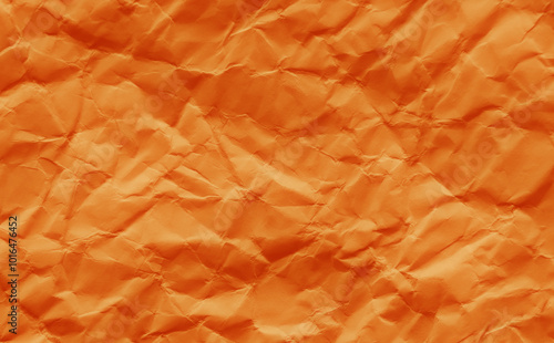 Wallpaper Mural Crumpled orange paper texture background. Wrinkled paper surface abstract background. Summer backdrop. Torontodigital.ca