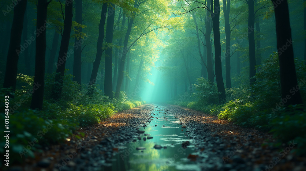 Obraz premium 숲길