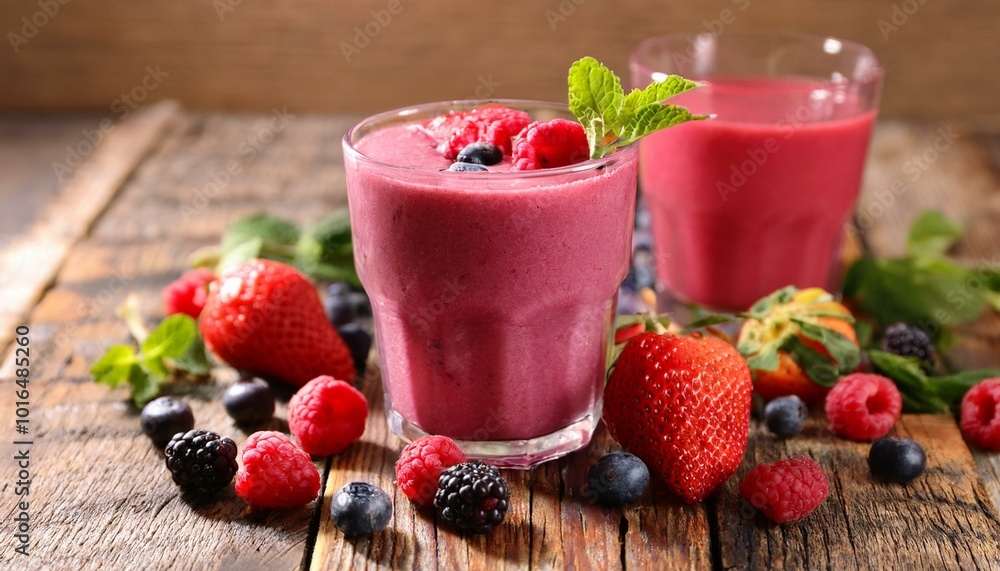Fresh berry smoothie Fresh berry smoothie