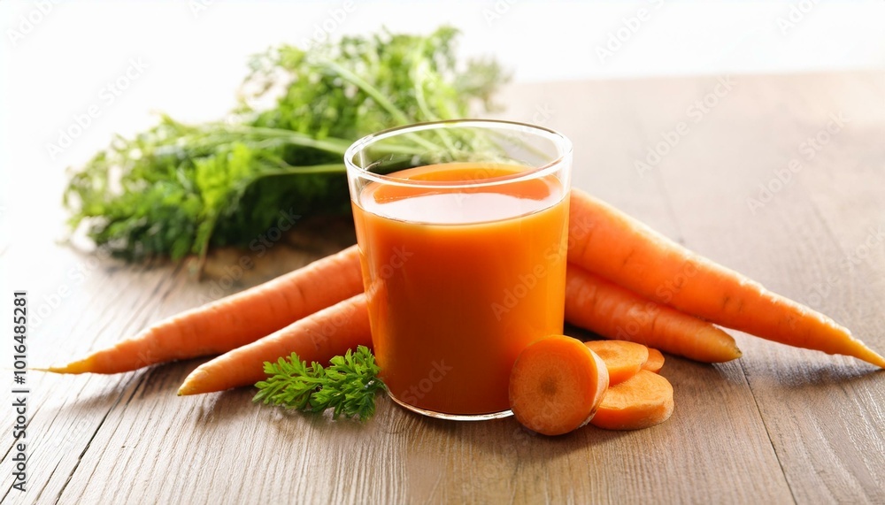Fresh organic carrot juice Fresh organic carrot juice
