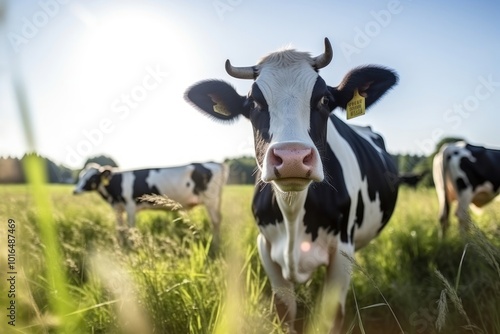 Dairy Cows cow livestock outdoors.