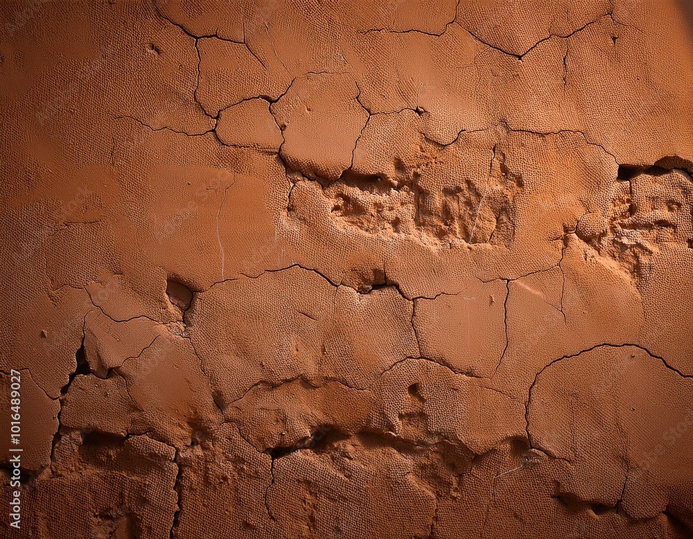 Fototapeta premium Old clay wall grungy backdrop