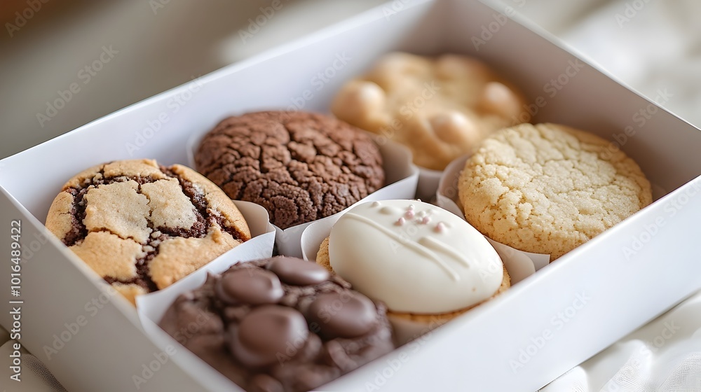 Assorted Homemade Cookies Displayed on Plate in Rustic Kitchen Setting Assorted Homemade Cookies Displayed on Plate in Rustic Kitchen Setting