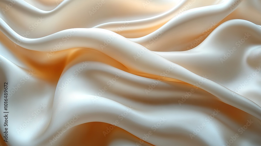Obraz premium an exquisite photograph showcasing a smooth silky texture,a gradient of beige hues embodying the essence of aesthetic minimalism and elegant style perfect for a sophisticated backdrop.illustration