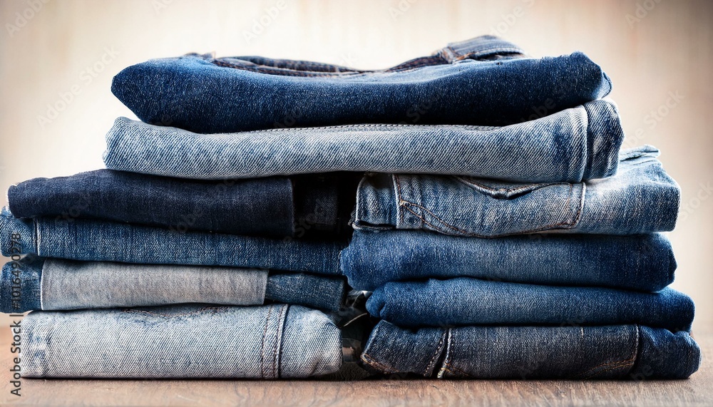 Pile of jeans