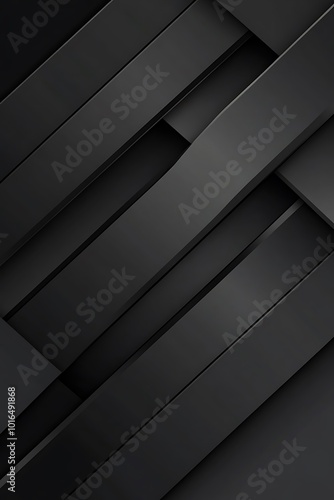 Gray and Black Abstract Background with Diagonal Geometric Shapes, Offering a Sleek and Dynamic Composition that Enhances Modern Minimalist Aesthetics.