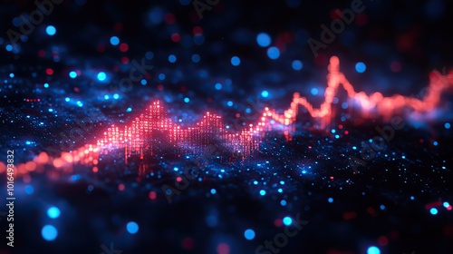 an upward trending graph symbolizing business growth and successful development,positive financial progress indicators and a sense of corporate achievement.create by F.a