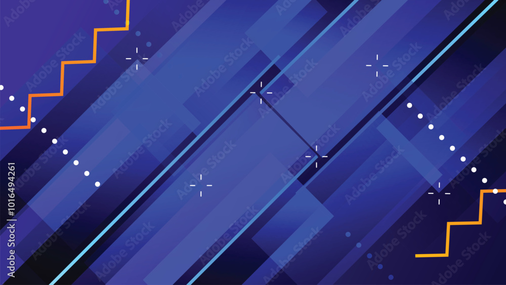 Vector Blue Abstract Geometric Background with Rectangle Design Vector Blue Abstract Geometric Background with Rectangle Design