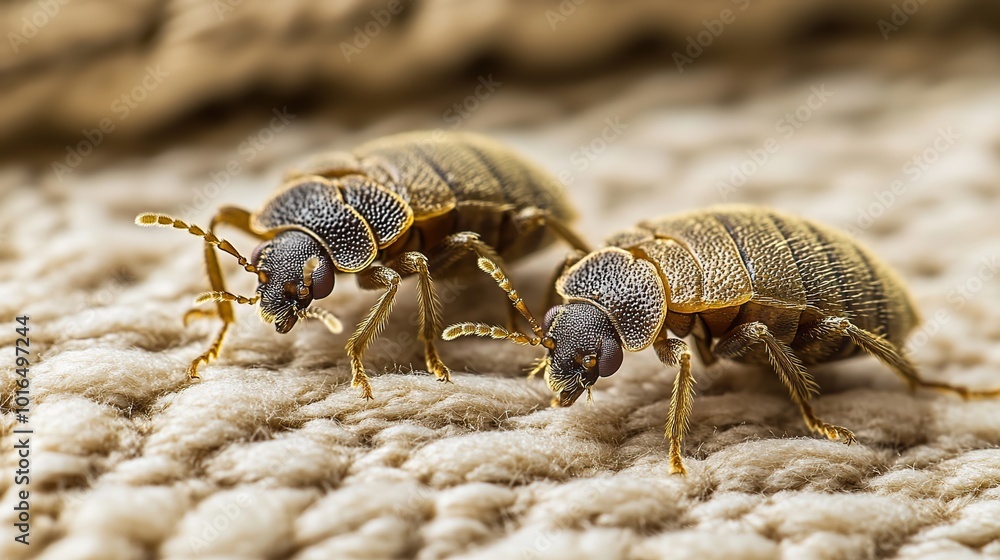 bed bug infestation on a mattress the markings are indicative of a ...