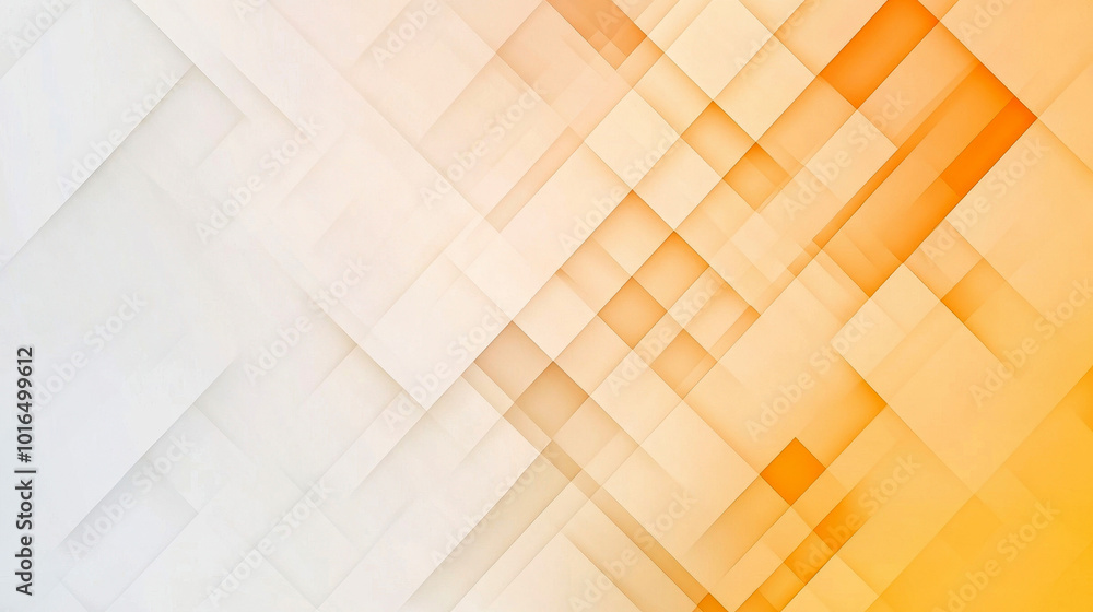 Abstract geometric background with orange and yellow gradient in overlapping square patterns, creating a warm and modern design perfect for digital projects and presentations.
