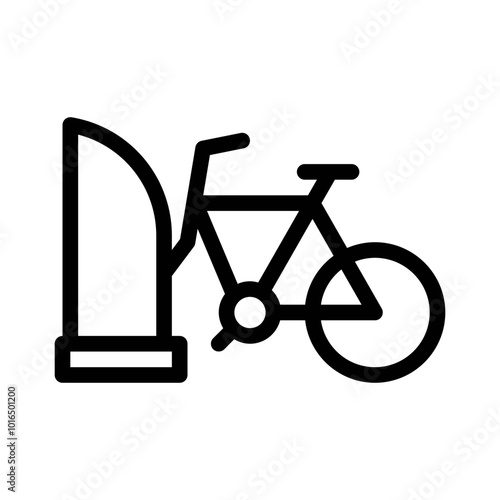 Bicycle line icon