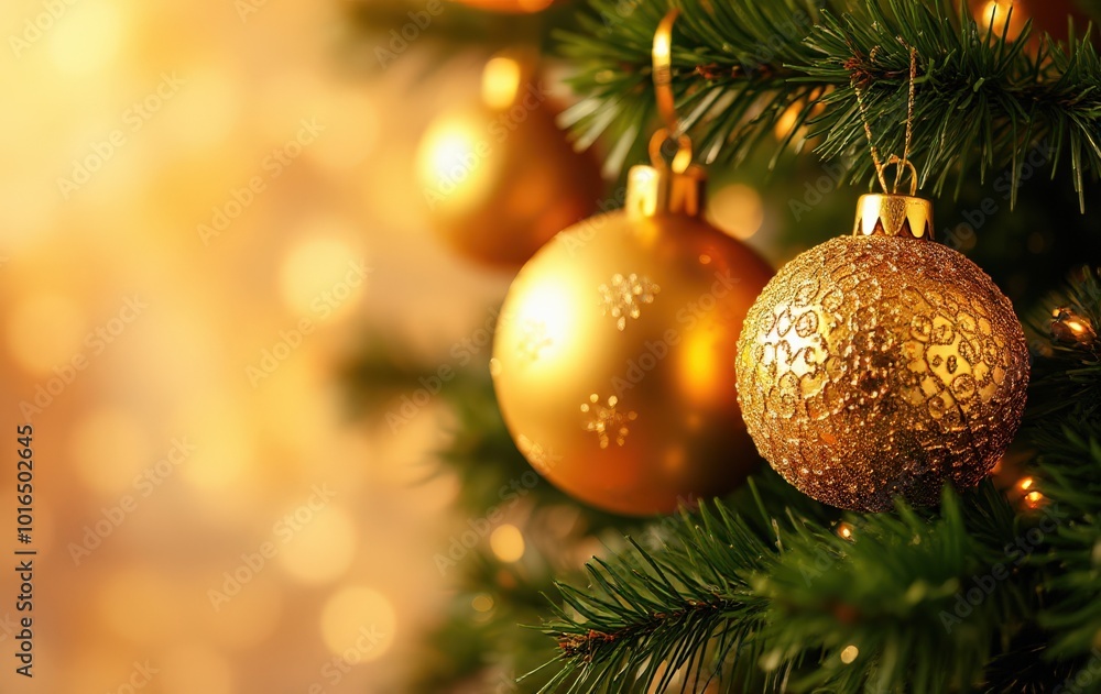 Sparkling Gold Christmas Ornaments Sparkling Gold Christmas Ornaments
