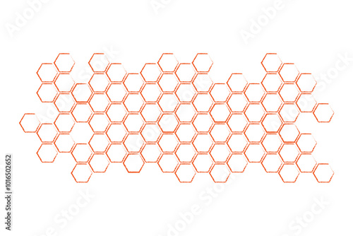 Honey comb. Propolis honeycomb structure. Honey, pollen, wax, parchment and bee products in sketch style. Stock vector illustration isolated on white background.