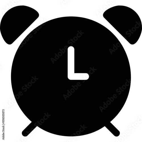 Simple vector icon table alarm clock