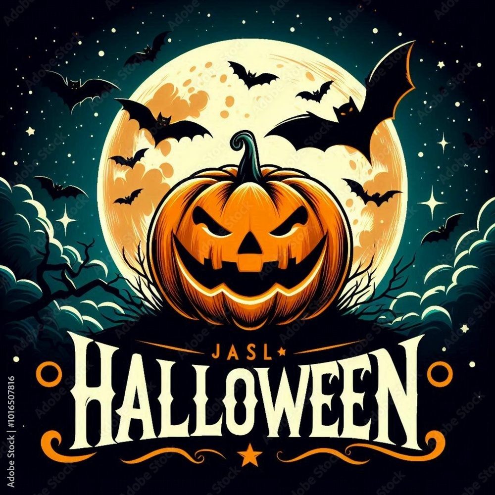 halloween background with pumpkin image 1,Generative Ai halloween background with pumpkin image 1,Generative Ai