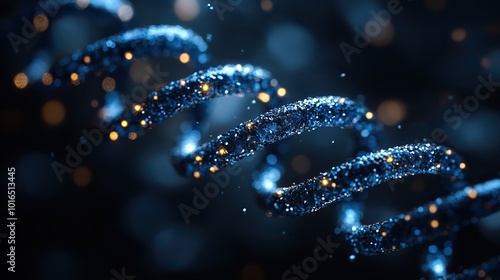 dna helix representing personalized medicine highlighting genetic research and tailored healthcare solutions.create by F.a