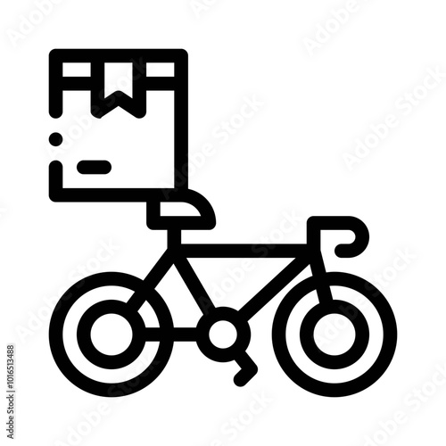 Delivery Bicycle line icon