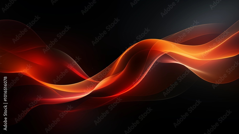 Elegant Abstract Background with Soft Orange and Red Wavy Lines, Harmonious Blend of Colors Creating Tranquil Atmosphere for Graphics, Posters, Web Pages, and Print Media Elegant Abstract Background with Soft Orange and Red Wavy Lines, Harmonious Blend of Colors Creating Tranquil Atmosphere for Graphics, Posters, Web Pages, and Print Media