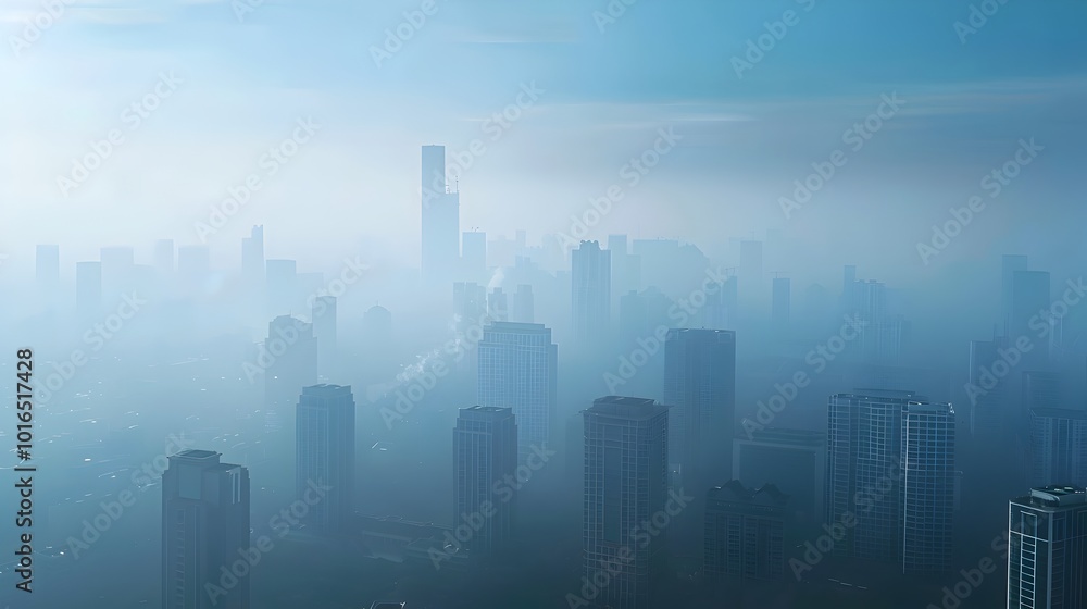 Shrouded Cityscape The Unsettling Impact of Global Warming on Urban Air Shrouded Cityscape The Unsettling Impact of Global Warming on Urban Air