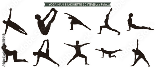 Yoga Man Silhouette
