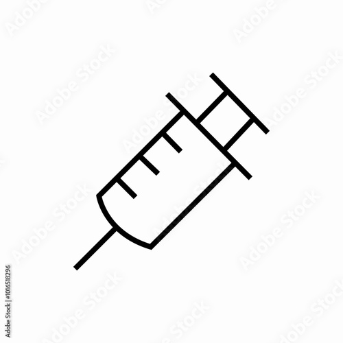 syringe for injection icon sign vector