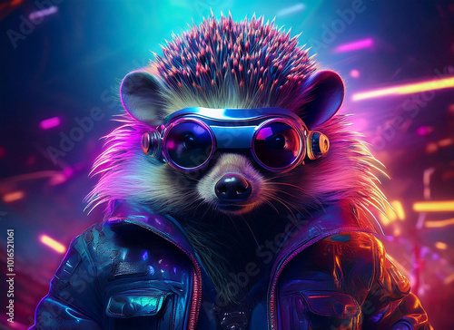 Cyberpunk - Futuristic - Hedgehog