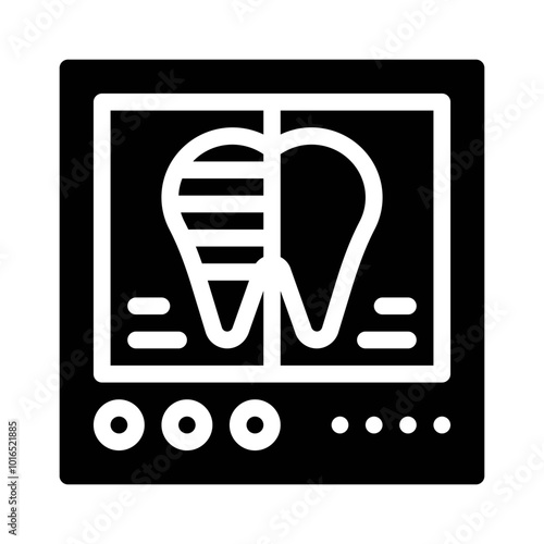 X ray glyph icon