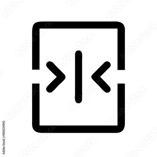 Code merge icon in modern design for version control, isolated on white background
