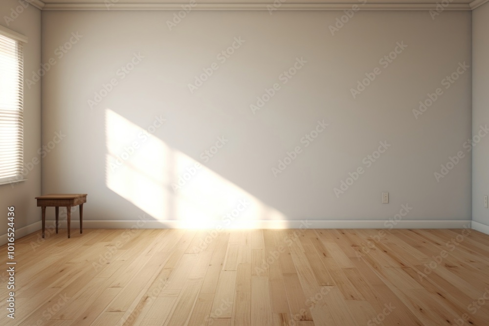 Clean minimal empty room flooring hardwood shadow. Clean minimal empty room flooring hardwood shadow.