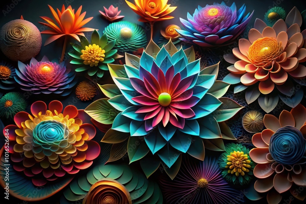 fractal flower background fractal flower background