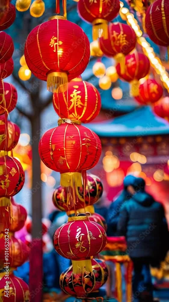 Chinese new year lanterns in china town area.
Chinese new year lanterns in china town area.