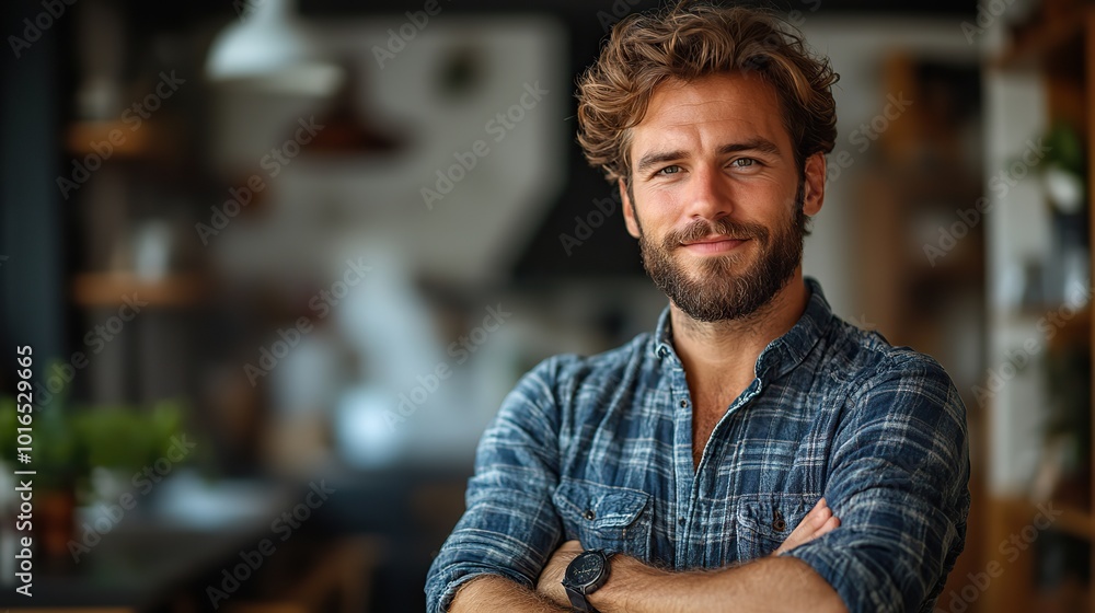 handyman installing wooden floor.illustration handyman installing wooden floor.illustration