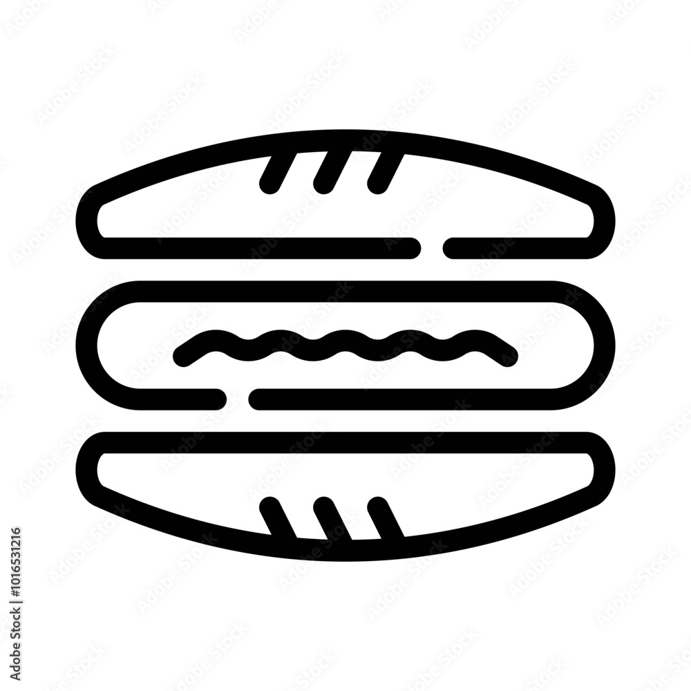 HotDog line icon HotDog line icon