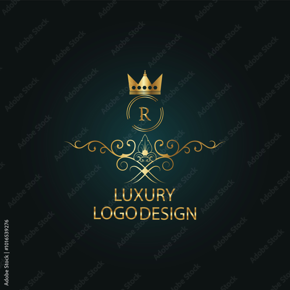 Web creative initial latter logo design with modern business vector template. luxury new logo design. creative isolated monogram logo design with golden color Web creative initial latter logo design with modern business vector template. luxury new logo design. creative isolated monogram logo design with golden color