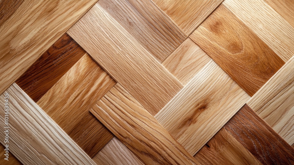 Close-up view of a wooden floor with a herringbone pattern, showcasing a variety of light to dark brown shades and grains for a cozy atmosphere over the surface. Close-up view of a wooden floor with a herringbone pattern, showcasing a variety of light to dark brown shades and grains for a cozy atmosphere over the surface.