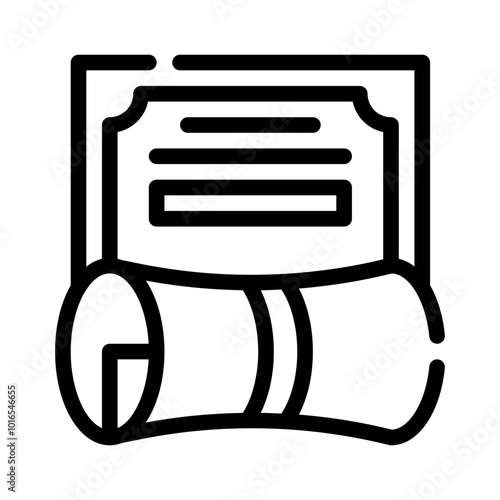 Honor line icon