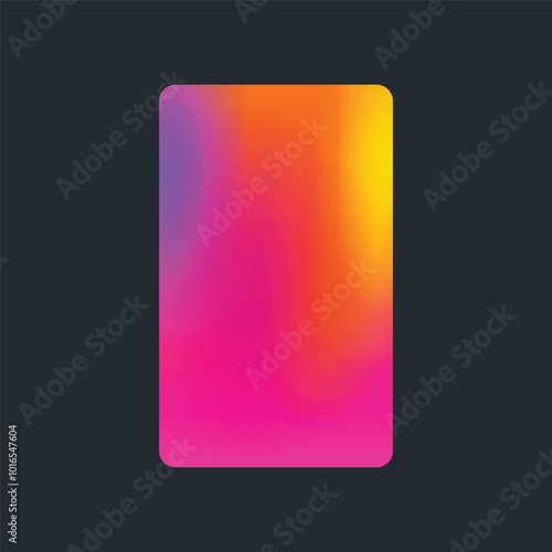 Orang Pink portrait gradient background 