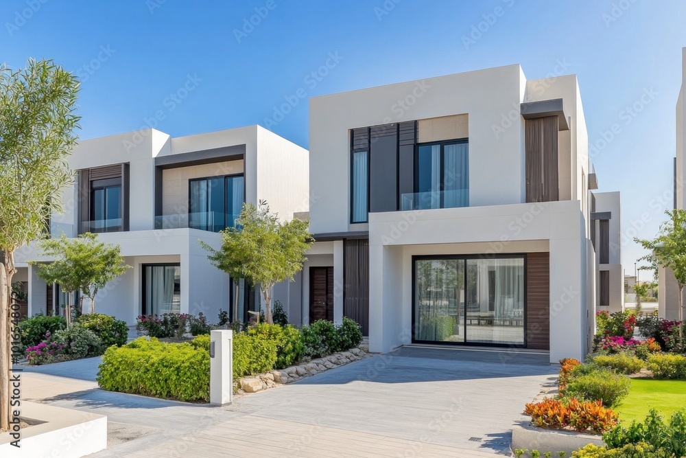 Modern townhouses and villas Combines contemporary architecture with premium amenities. The villa has a private pool, large garden and spacious outdoor living area. Modern townhouses and villas Combines contemporary architecture with premium amenities. The villa has a private pool, large garden and spacious outdoor living area.