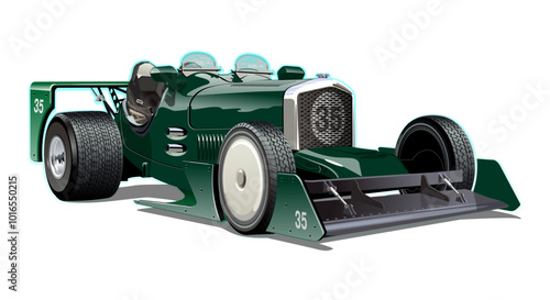 Custom fiction retro race car concept