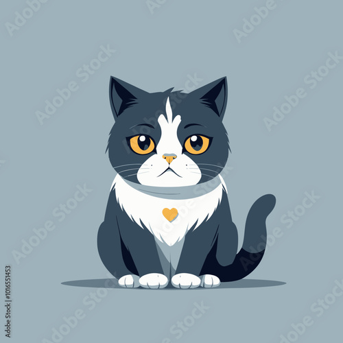 sad cat vector, unhappy feline illustration, distressed cat artwork, sorrowful cat design, melancholy cat drawing, dejected kitty vector, gloomy cat image, woeful cat depiction, downcast cat vector