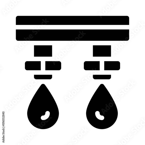 Drip Irrigation glyph icon